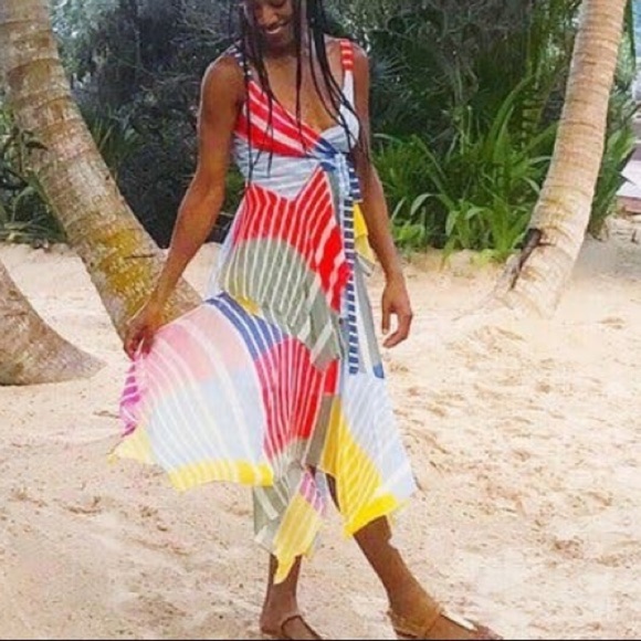 Tanya Taylor Striped Goldie Dress - Picture 2 of 9